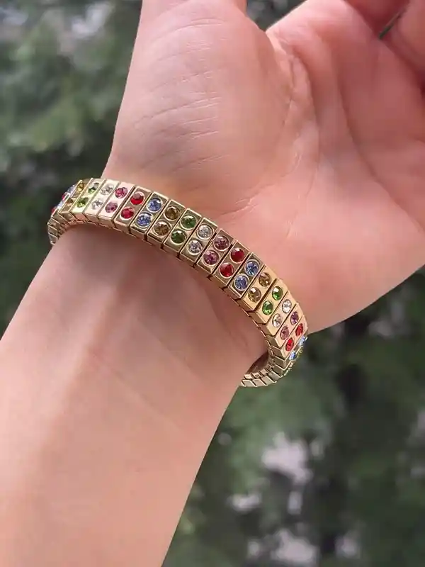 Lovers Faberge-Style Egg 24kt GOLD ANNIVERSARY Peacocks Rainbow Fabrege Egg Style With Bracelet 160 HANDSET Austrian Crystal Faberge Trinket egg 