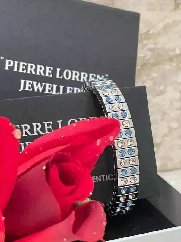 London Blue topaz bracelet - December Birthstone Silver Bracelet Gift for her - Blue Topaz bracelet London Blue Jewelry - Blue Gemstone Bday 