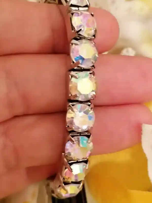 3 Tennis Bracelets for women 18k White GOLD SWAROVSKI Crystal bracelet 8mm Jewelry Gift Anniversary Her Birthday Bridal Shower Wife Bracelet 