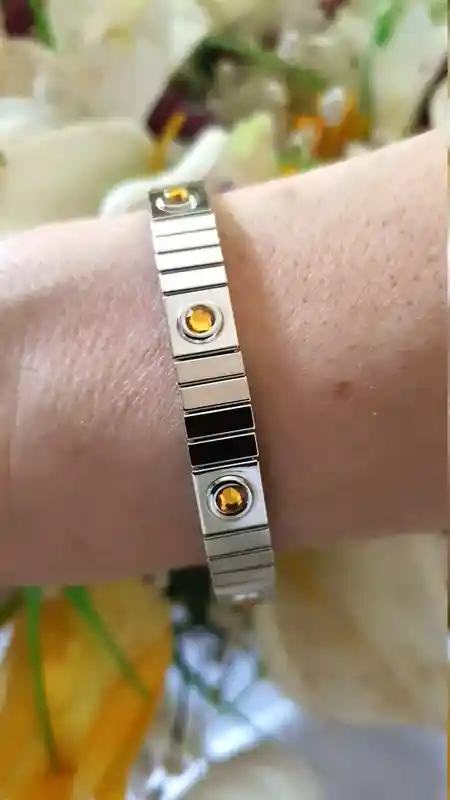 Everyday Citrine Bracelet November Birthday Gifts for Woman/Citrine gem bracelet gift Minimalist Birthstone Jewelry Mothers Day Gift for Her 