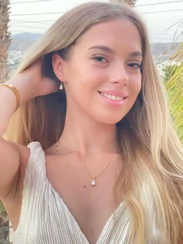 Solid Yellow Gold 18k Diamond Earrings Tear Drop Diamond Dangle Diamond Drop Earrings Daughter Bridal Shower Gift Solitaire Diamond 2ct 