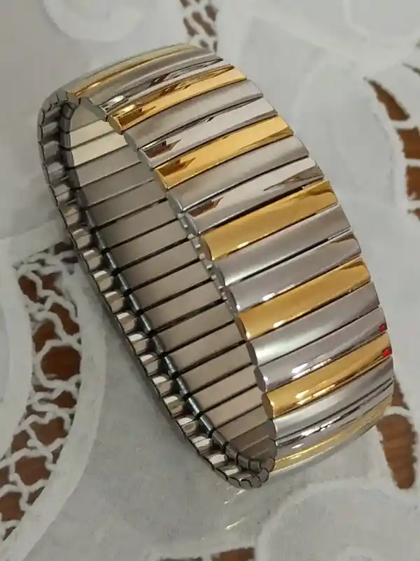 Oneofakind Jewelry,1980,24kt Gold,3 tone bracelet,Vintage Jewellery,40th Birthday Anniversary Gift,Rare bracelet,Antique bracelet ,Wife gift 