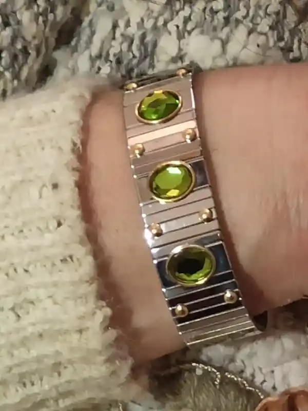 SILVER Peridot Bracelet and Ring 9ct/HANDMADE Jewelry/Green Gemstone Bracelet Ring/Gemstone Jewelry/LUCK Gift Jewelry/Birthday Gifts for Mom 