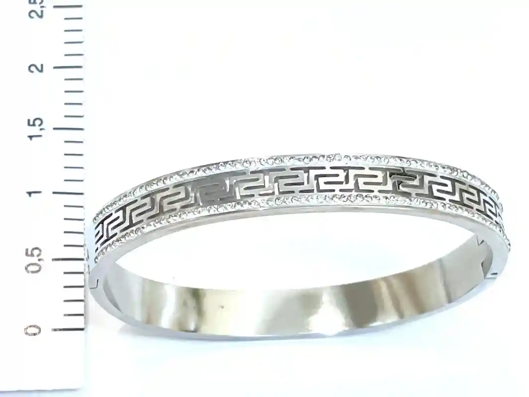 Greek Key Bracelet Meander Bracelet Greek Jewelry 18k White Gold Bracelet Vermeil Greek Meander Greek Key Jewelry SUCCESS VICTORY gift women 