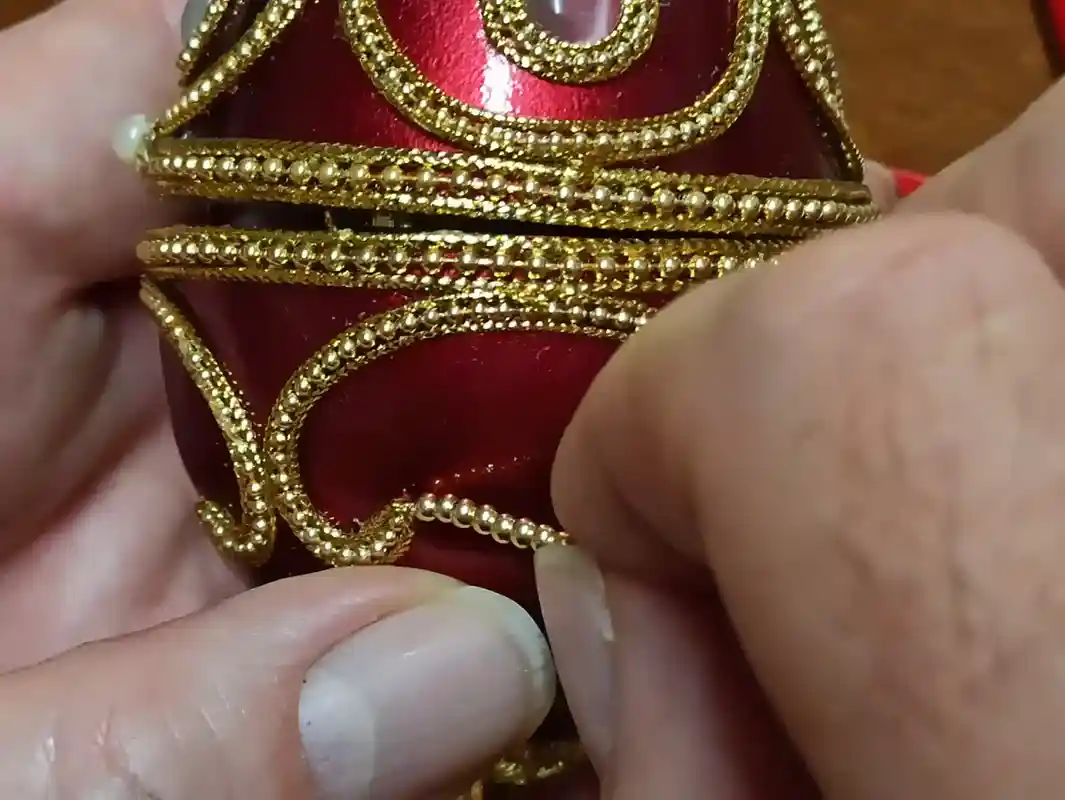 Mothers day Jewelry Box,Rose Trinket Jewelry Box,Red Rose Jewelry Set,FABERGE style Egg,Faberge,MUSIC Box Mom,Wife Birthday,RUBY Bangle 24k 