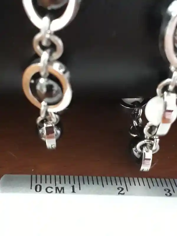 Silver Pearl bracelet for women gifts for mom neckalce pendant TARNISH FREE silver jewelry adjustable length, hand made shiny silver steel 