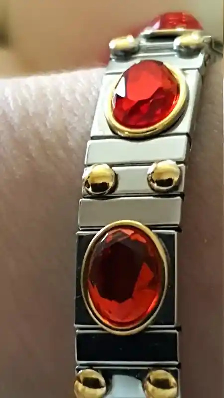 Ruby Red SWAROVSKI crystal bracelet bangle for women birthday gift/July birthstone stacking bracelet silver bangle BRACELET many colors 