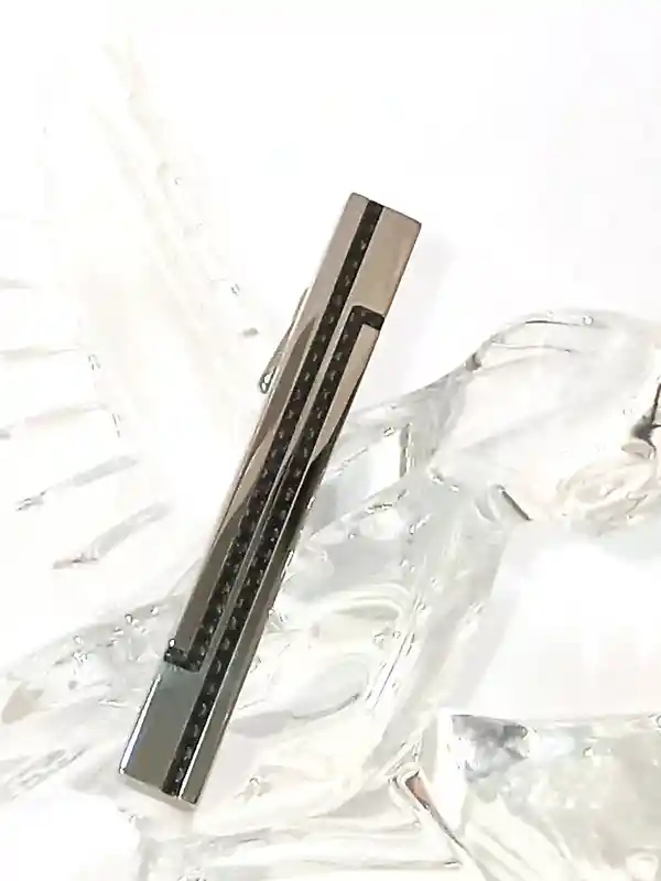 SILVER Tie Clip, Tie Clip for Groomsmen,Tie Clip for Men,Tie Clip for boyfriend,Tie Clip for Son on Wedding Day,SWAROVSKI Tie clip,HANDMADE 