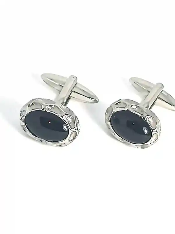 Black ONYX Cufflinks, SILVER Cufflink,GEM Cufflinks, Cuff links For Son,Groom Jewelry,Graduate Gift for him,Handmade Gift, Timeless Jewelry 