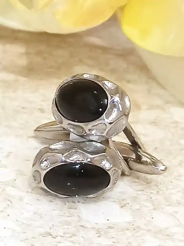 Black ONYX Cufflinks, SILVER Cufflink,GEM Cufflinks, Cuff links For Son,Groom Jewelry,Graduate Gift for him,Handmade Gift, Timeless Jewelry 