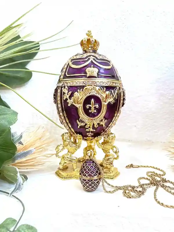 2 carat Diamond Greek Jewelry from Greece Greek Key Faberge Egg style SOLID 18K GOLD Diamond Necklace Pendant Fine Jewelry ETERNITY Handmade