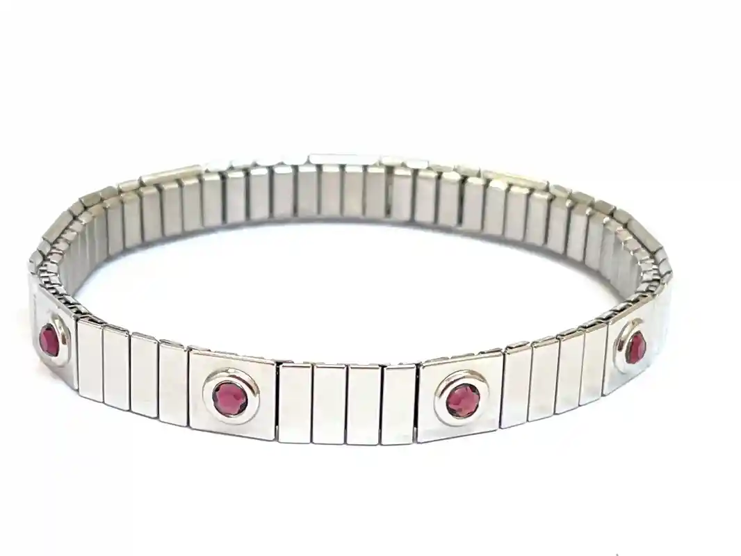SILVER Bracelet Amethyst bracelet Gemstone Jewelry Amethyst Jewelry Silver Amethyst Jewellery Purple bracelet Tennis Bracelet gift for her 