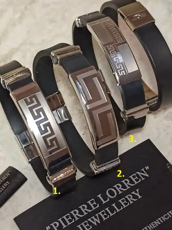 Men Bracelet Meander/Greek Key Art/Silver Ancient Greek Jewelry/Bijoux Grec Bracelet/Griechischen Armband/Men's Gift Silver Stainless Steel 