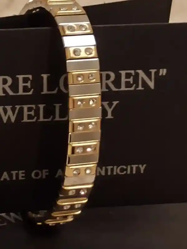 24k Gold Jewelry/Swarvoski Crystal Bracelet Diamond 1.75ct/Classy Gift for women/Daughter Gifts from mom/Sister Bracelet/Fiance gift for her 