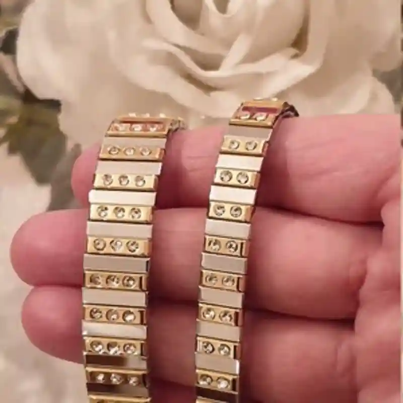 24k Gold Jewelry/Swarvoski Crystal Bracelet Diamond 1.75ct/Classy Gift for women/Daughter Gifts from mom/Sister Bracelet/Fiance gift for her 