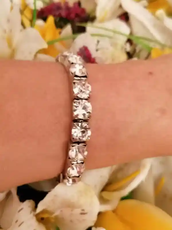 18k White Gold Plated Diamond 79.2ct Tennis Bracelet/Diamond Tennis bracelet for women/Bridal Bracelet Gift/Bridesmaid Bracelet Gift for Her 