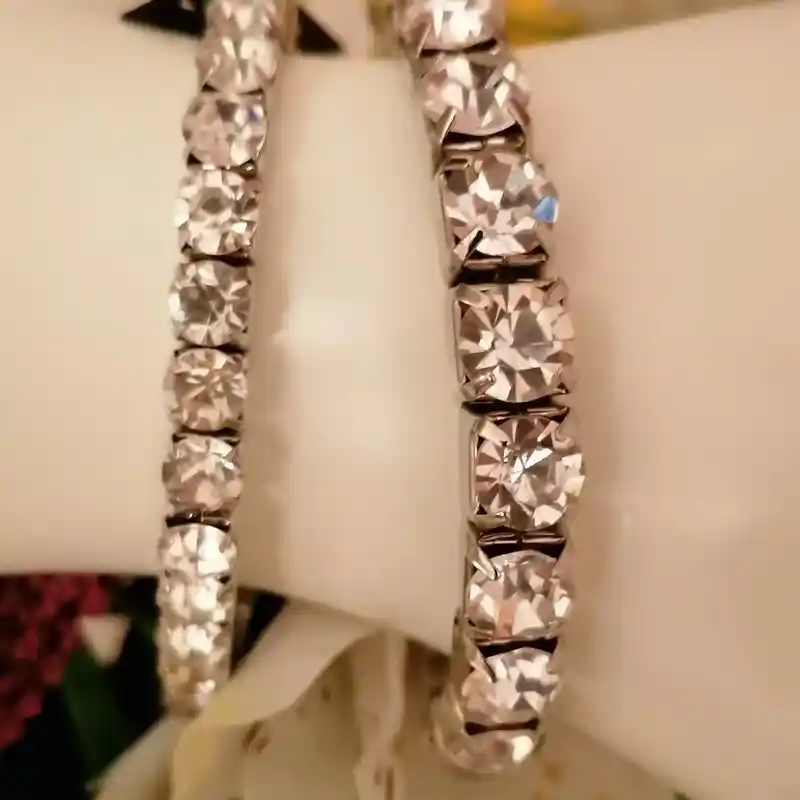 18k White Gold Plated Diamond 79.2ct Tennis Bracelet/Diamond Tennis bracelet for women/Bridal Bracelet Gift/Bridesmaid Bracelet Gift for Her 