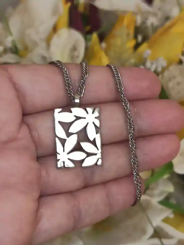Silver Forget Me Not Necklace Forget Me Not Jewelry HANDMADE TARNISH FREE Forgetmenot Forgetmeknots Hypoallergenic Forget-me-nots Jewellery 