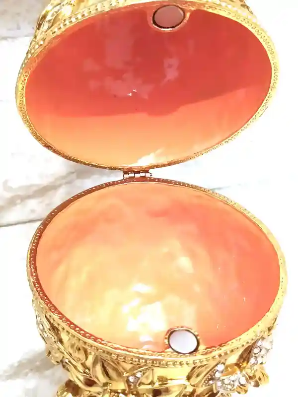 Pomegranate, Faberge style egg, Pomegranate Ornament, 24k GOLD, Faberge Egg, Pomegranate Trinket Box, Faberge Jewelry, Bracelet,Necklace SET 