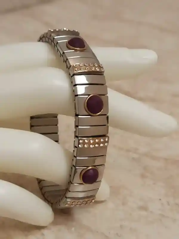 Amethyst Jewelry/ Amethyst Bracelet/Purple Stone Bracelet/ Silver Bracelet Women/Flex Bracelet/ 7th Anniversary Gift/Birthday Gift for Women 