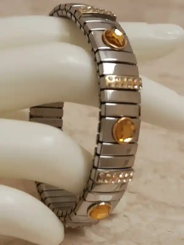 Citrine bracelet/Silver bracelet Women / Minimalist Jewelry Silver/Women's bracelets/ Gemstone bracelets for women/Birthday Gift for Her Gem 