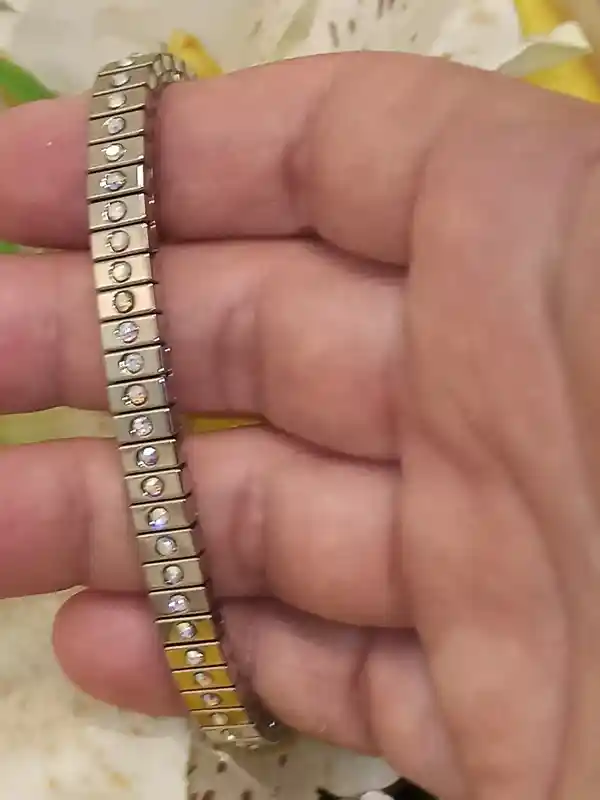 1.2ct Handmade SILVER bracelet Silver Diamond Bracelet TARNISH FREE Jewelry Swarovski Crystal bracelet Jewellery Gift for Friend Birthday 