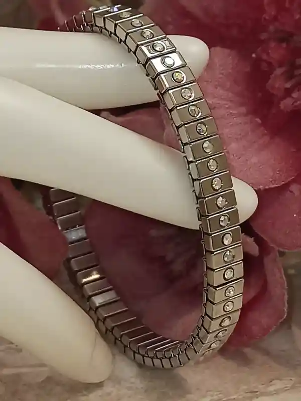 1.2ct Handmade SILVER bracelet Silver Diamond Bracelet TARNISH FREE Jewelry Swarovski Crystal bracelet Jewellery Gift for Friend Birthday 