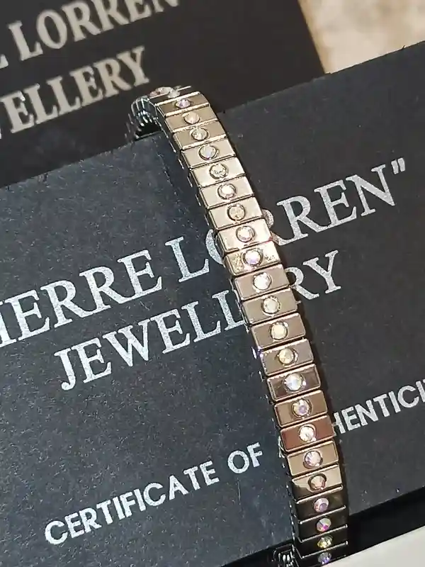 1.2ct Handmade SILVER bracelet Silver Diamond Bracelet TARNISH FREE Jewelry Swarovski Crystal bracelet Jewellery Gift for Friend Birthday 