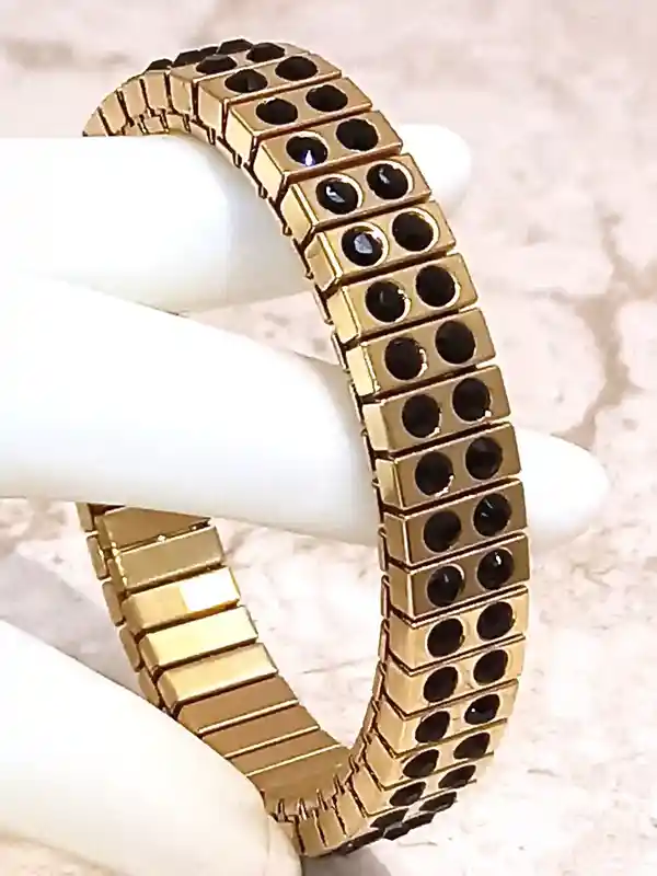 2ct Onyx Handmade Jewelry 24k Gold Black Onyx bracelet Birthday gift Minimalist bracelet Mother of the Bride Bracelet Femme Ready to ship 