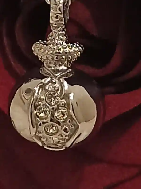HANDMADE Pomegranate SWAROVSKI Diamond Jewelry .12ct /Pomegranate Pendant/Pomegranate Gift/Pomegranate Necklace Silver/Pomegranate Necklace 