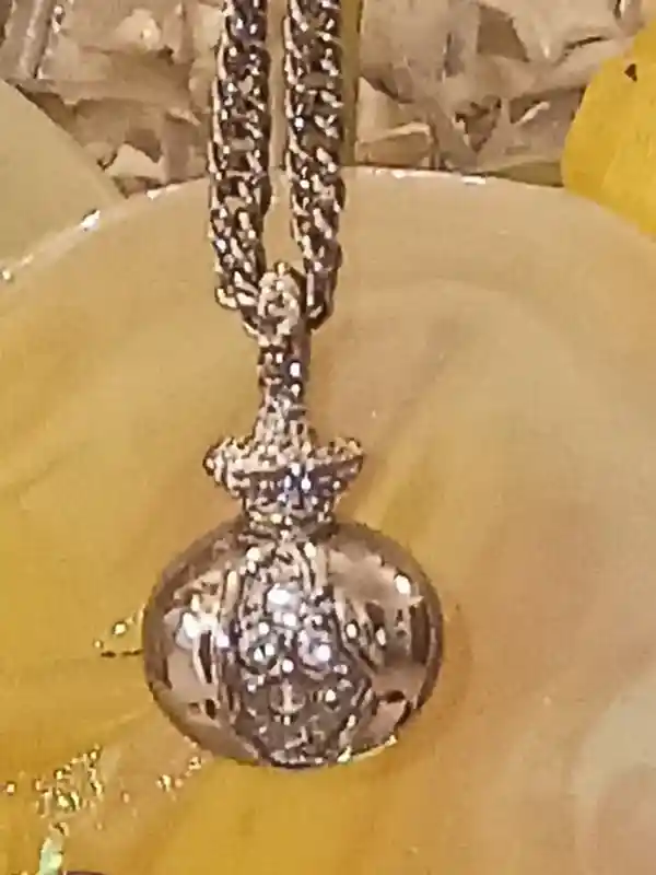 HANDMADE Pomegranate SWAROVSKI Diamond Jewelry .12ct /Pomegranate Pendant/Pomegranate Gift/Pomegranate Necklace Silver/Pomegranate Necklace 