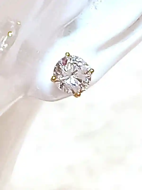 3.5ct, Diamond SET for bride Solitaire Necklace Solitaire Earrings SOLID 18K GOLD Bridal Jewelry Set Diamond Earrings Diamond Necklace 18