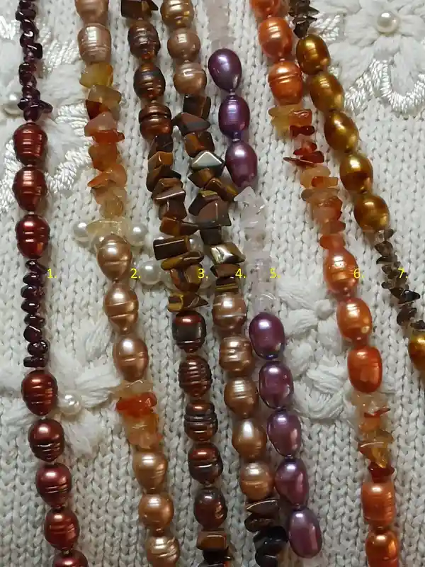 Genuine Freshwater Pearl Necklace/Long Pearl Necklace/Brown Freshwater Pearl Jewellery AAA Chocolate/ Classic Pearl Necklace Gifts for women 