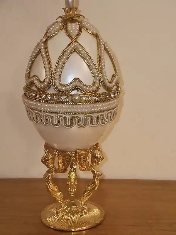 Guardian Angels NATURAL Egg FABERGE-Style Music Jewelry Box Home Protection Moving Away Communion Confirmation 16th 18th 21st 30th 40th 50th Gifts 