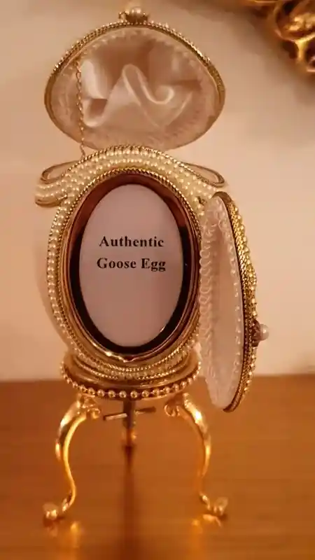 Faberge Egg Music, Gift for Couple, Faberge Egg Bridal Shower gift, Faberge egg Parents Anniversary, Couple Wedding gift,Faberge Trinket Box 