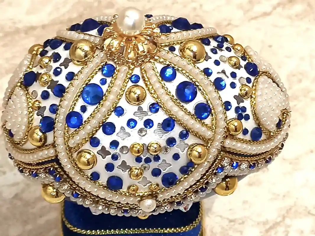 RARE-Limited Edition-Faberge Egg- Faberge Easter Egg-Faberge Style Egg-Faberge egg Trinket Box-Faberge Egg Music Box-24k GOLD-Sapphire Gift 