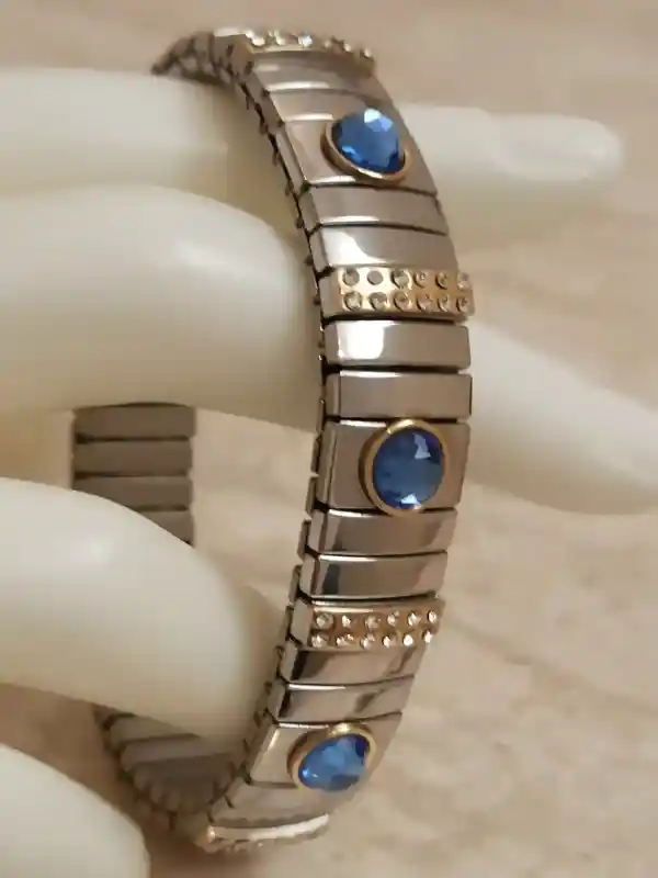 Something Blue Wedding Gift Jewelry /Blue Crystal Bracelet for women/ Something blue for bride/ Blue Bridal bracelet /Blue Bridemaid Jewelry 