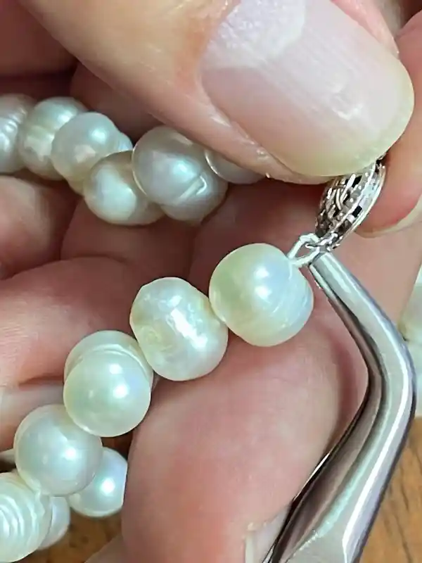 Japanese Akoya Pearl Necklace SET High Luster Cultured 8.0- 8.5mm 18