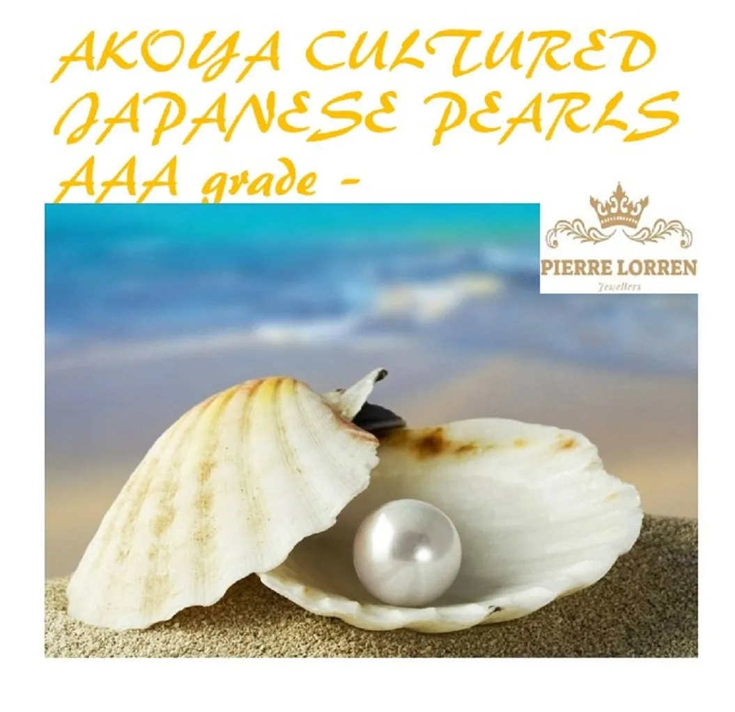 Akoya Pearl Necklace gift AAA grade 18k solid Gold Japanese White NATURAL CULTURED Pearl Necklace Wedding Bridal Jewelry South Sea Pearl