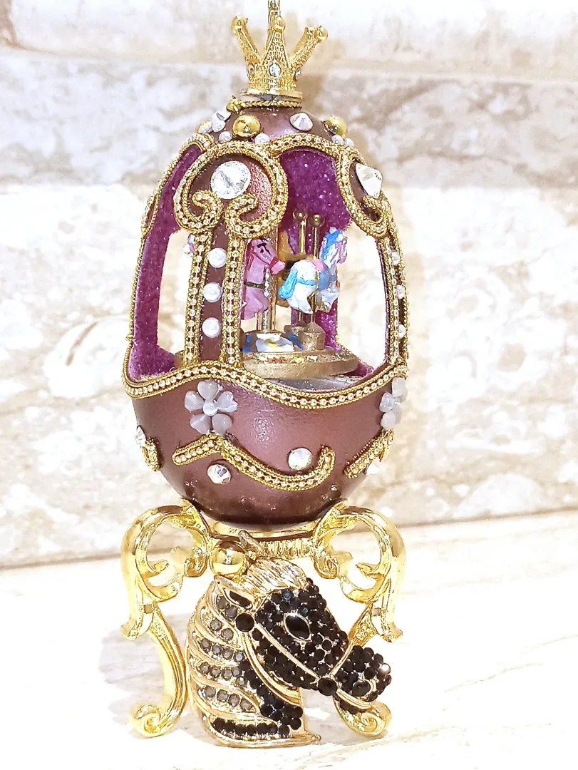 Faberge Style Jewelry Box HANDMADE Trinket Wedding Gift Idea Parent of the Bride Bridal Shower Daughter Marriage Gift for Couple HANDPAINTED