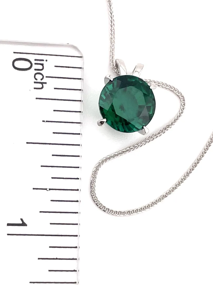 18k Solid Gold Necklace Natural Emerald Necklace Emerald Pendant Emerald Solitaire Necklace Certified Emerald Jewelry May Birthstone 2ct