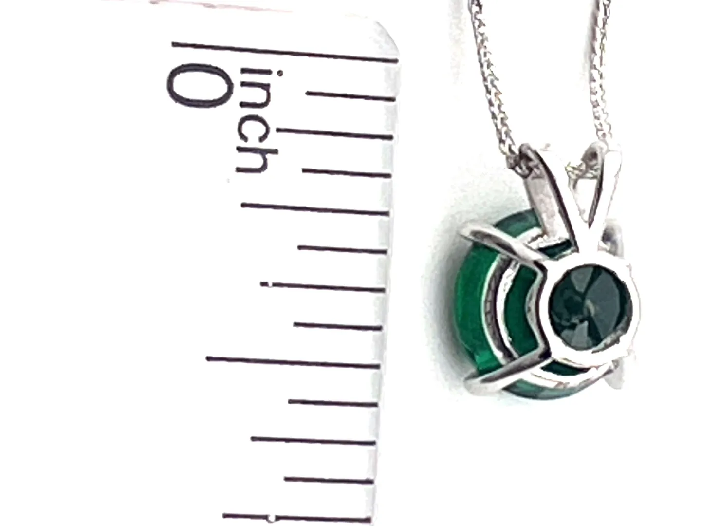 18k Solid Gold Necklace Natural Emerald Necklace Emerald Pendant Emerald Solitaire Necklace Certified Emerald Jewelry May Birthstone 2ct