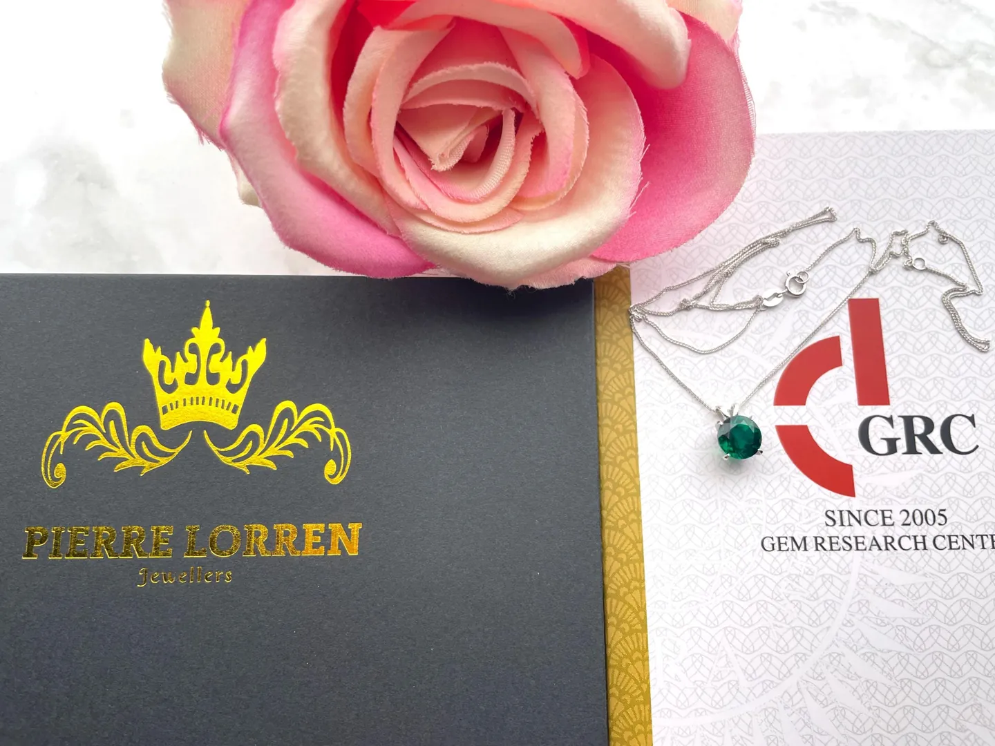 18k Solid Gold Necklace Natural Emerald Necklace Emerald Pendant Emerald Solitaire Necklace Certified Emerald Jewelry May Birthstone 2ct
